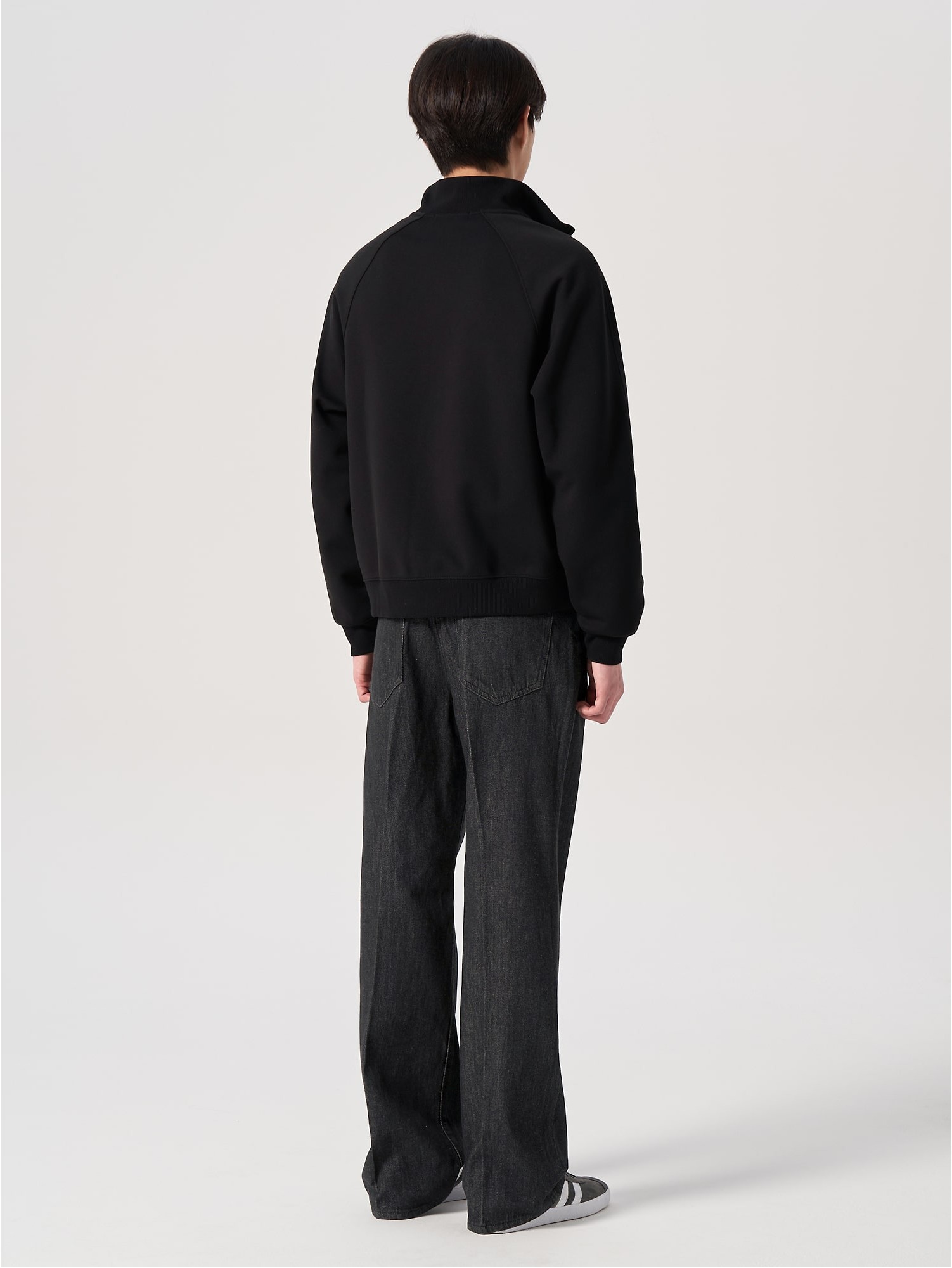 8seconds Semi Flared Fit Denim Pants Black | Relaxed for Men
