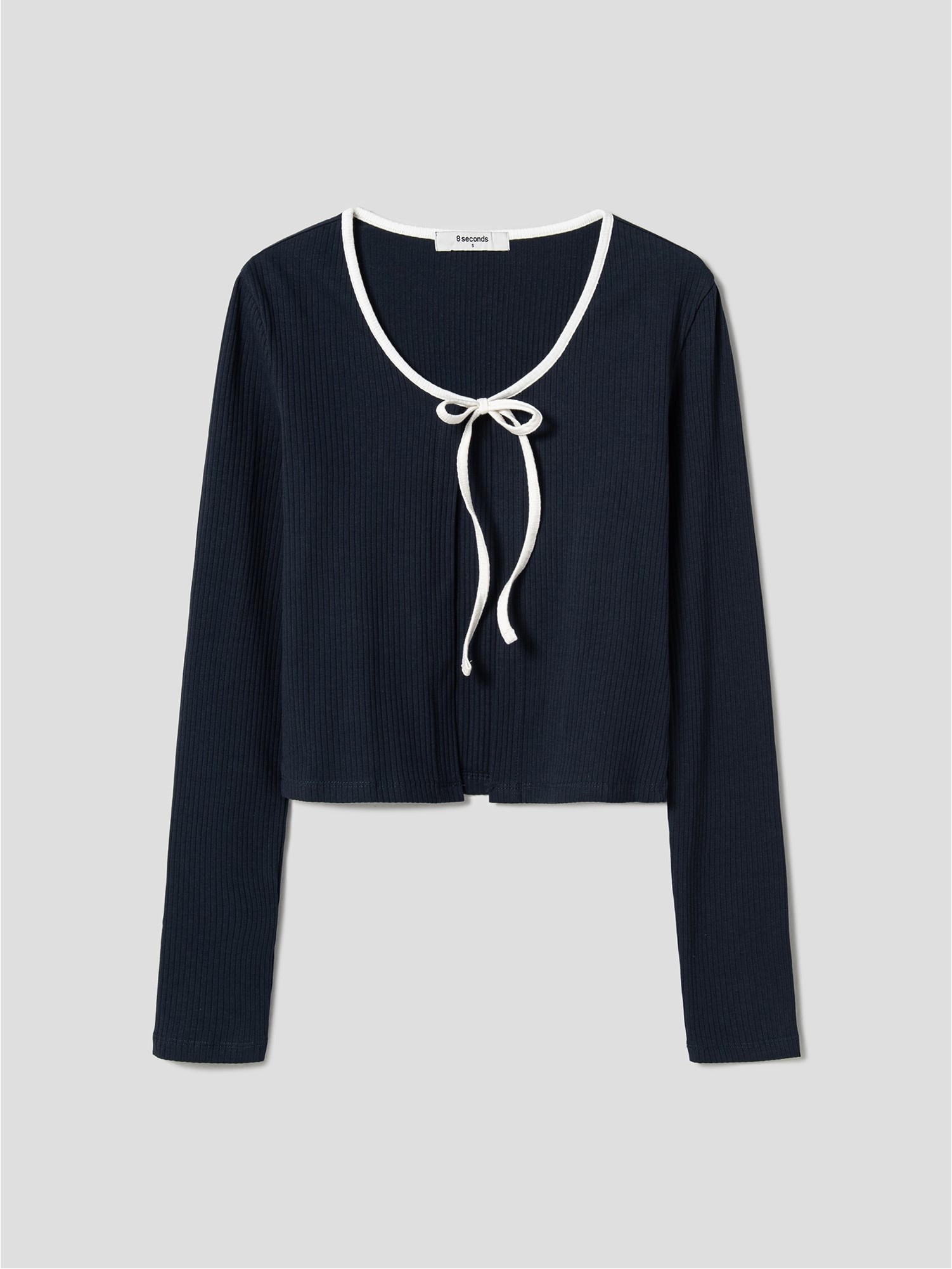 8seconds Ribbed Cardigan Navy | Cardigans for Women | KOODING