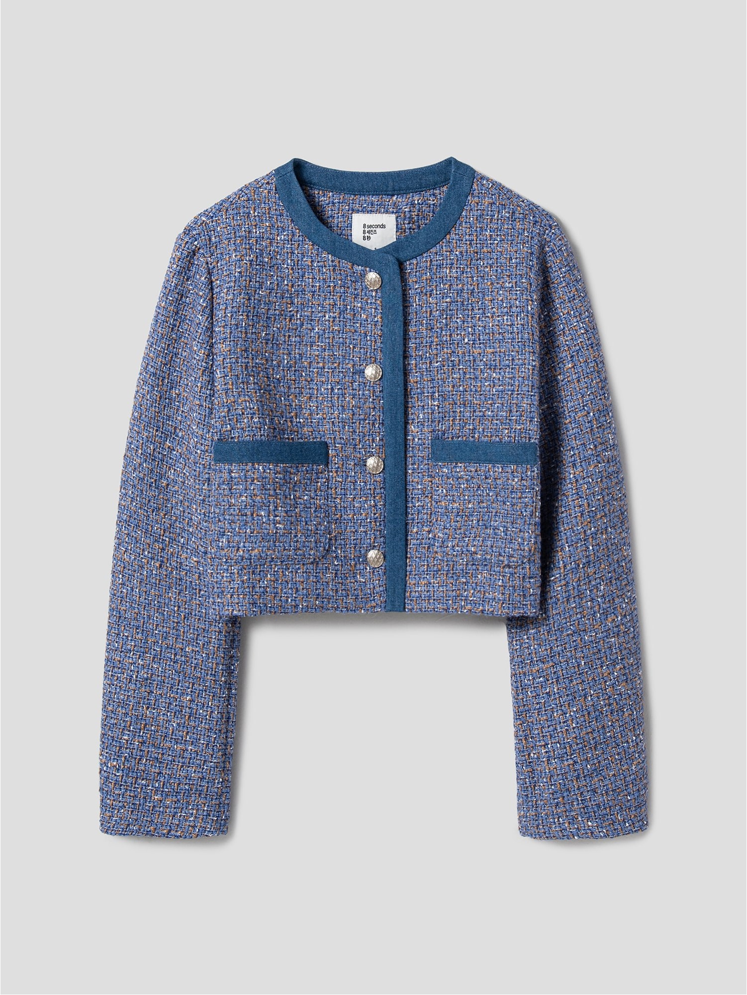 8seconds Denim Coloration Tweed Jacket Blue | Jackets for