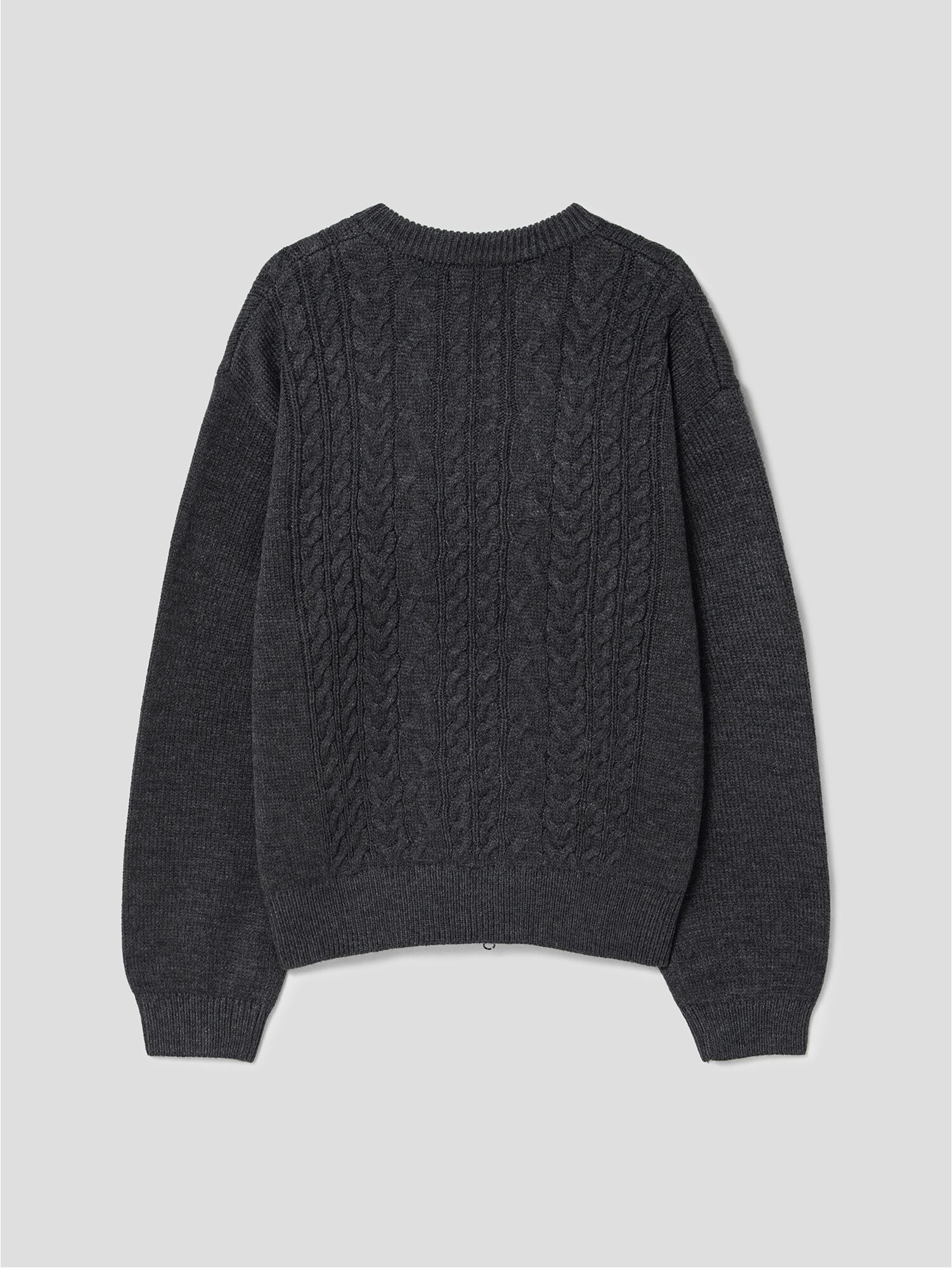 8seconds Cable Round Zipup Cardigan Ash | Cardigans for Men | KOODING