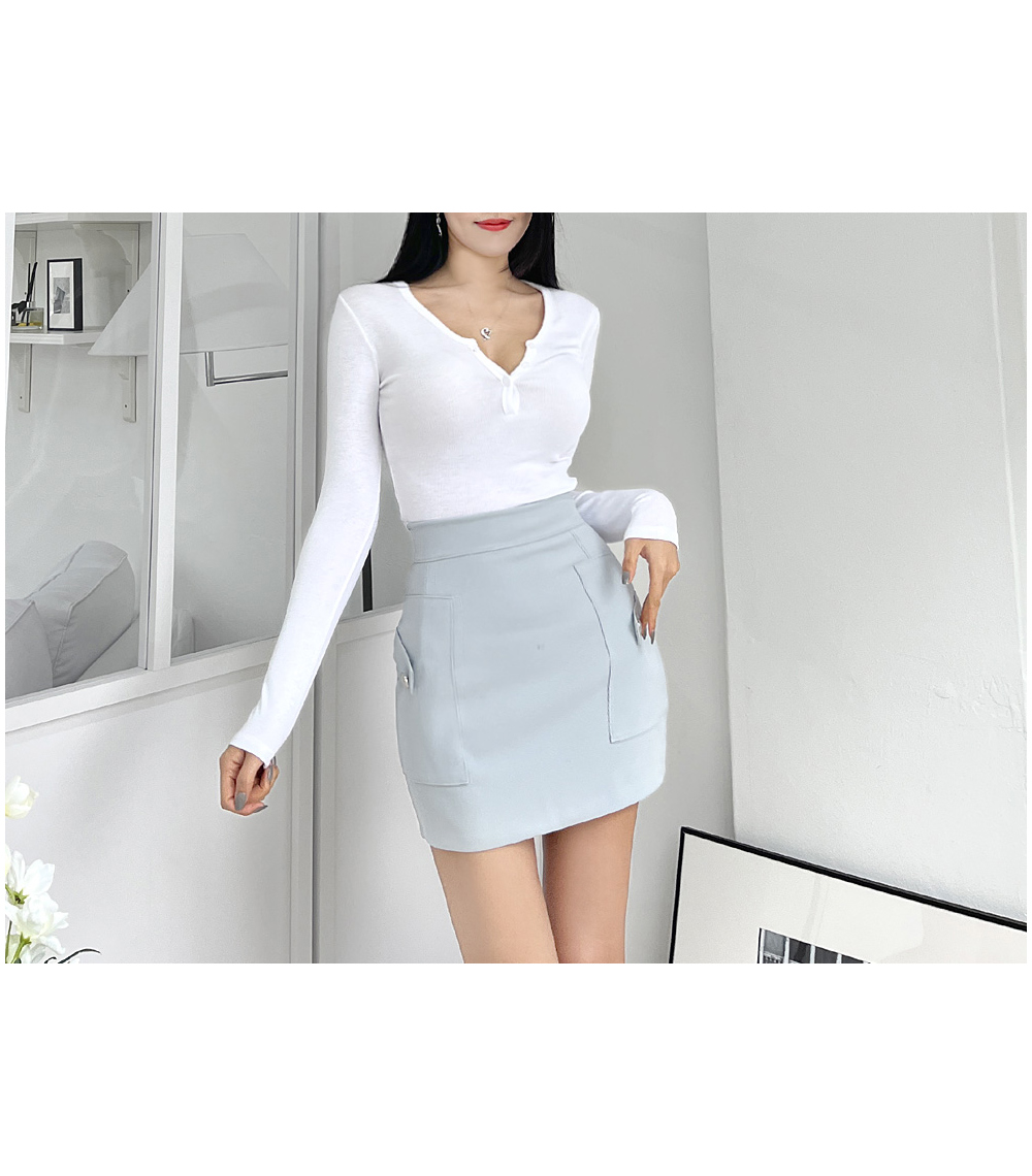 BLANC-CHIC Bless Mini Skirt | KOODING