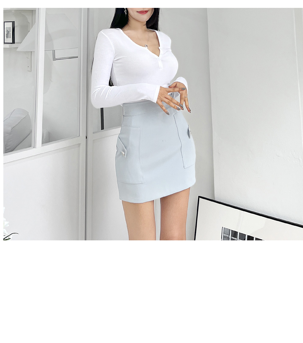 BLESS Nº23 The Bringer　Skirt BLANC-CHIC Bless Mini Skirt | KOODING