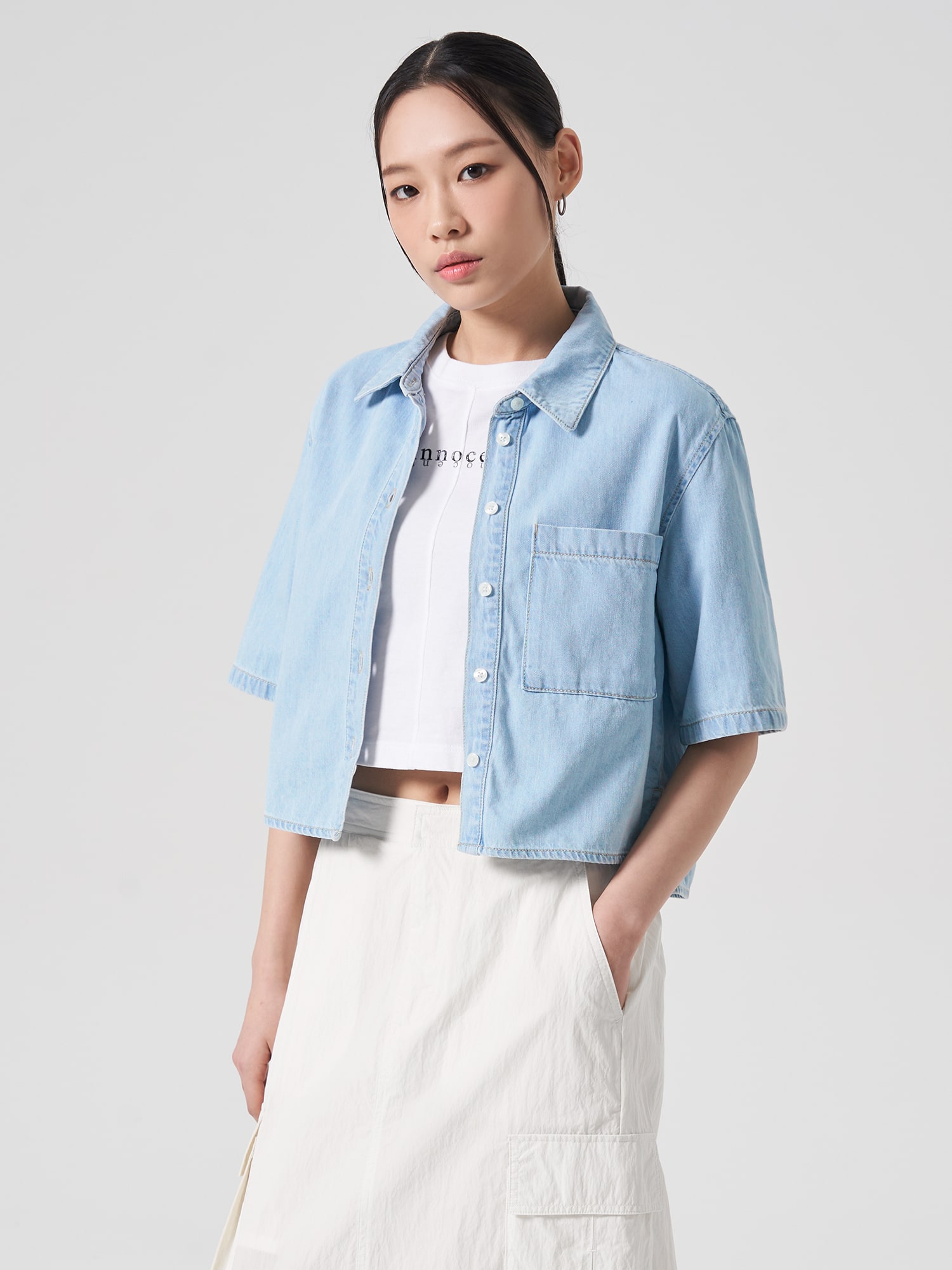 order】curve cropped shirt – Huitrox