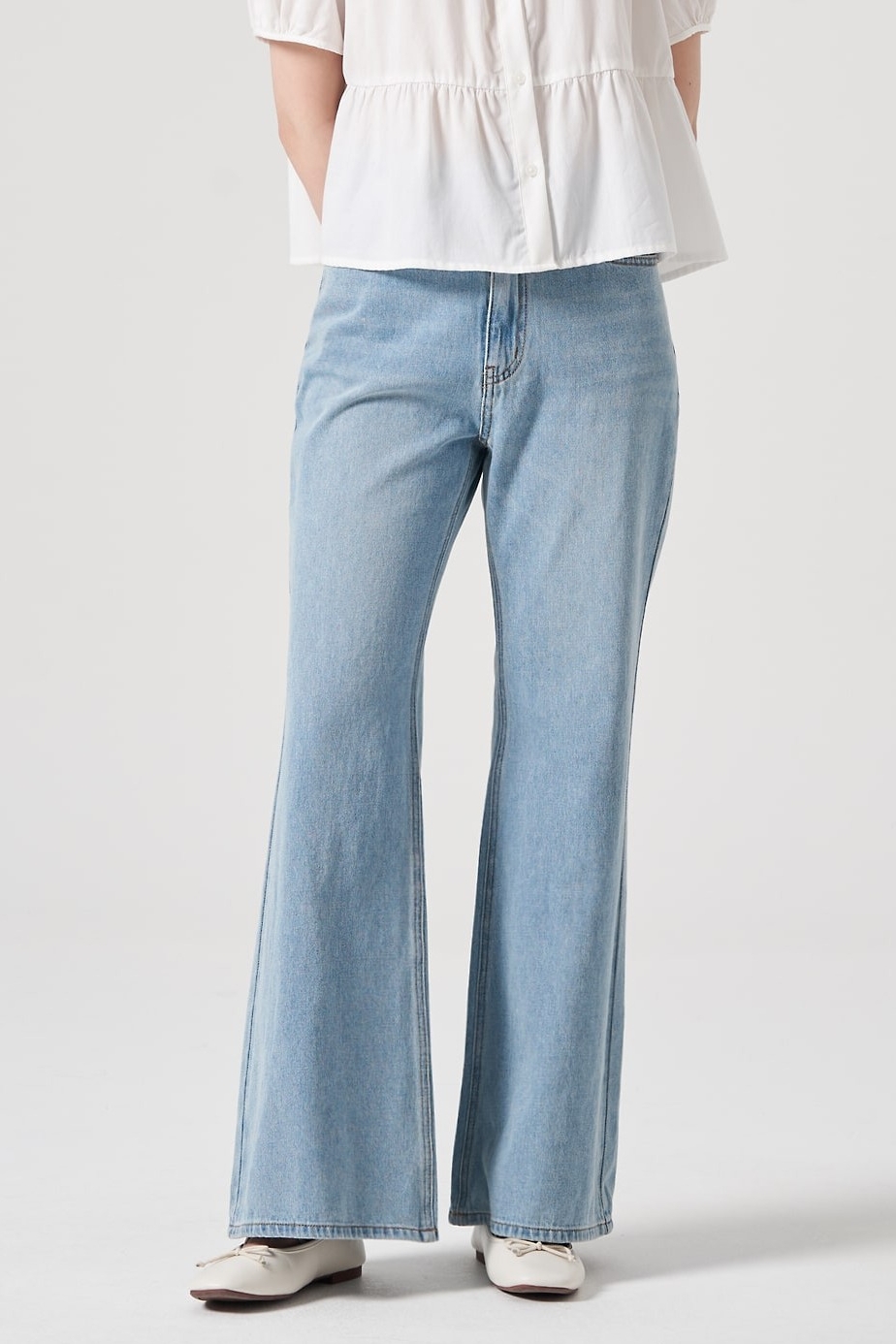 8seconds Long Boot Cut Light Weight Denim Pants Sky Blue