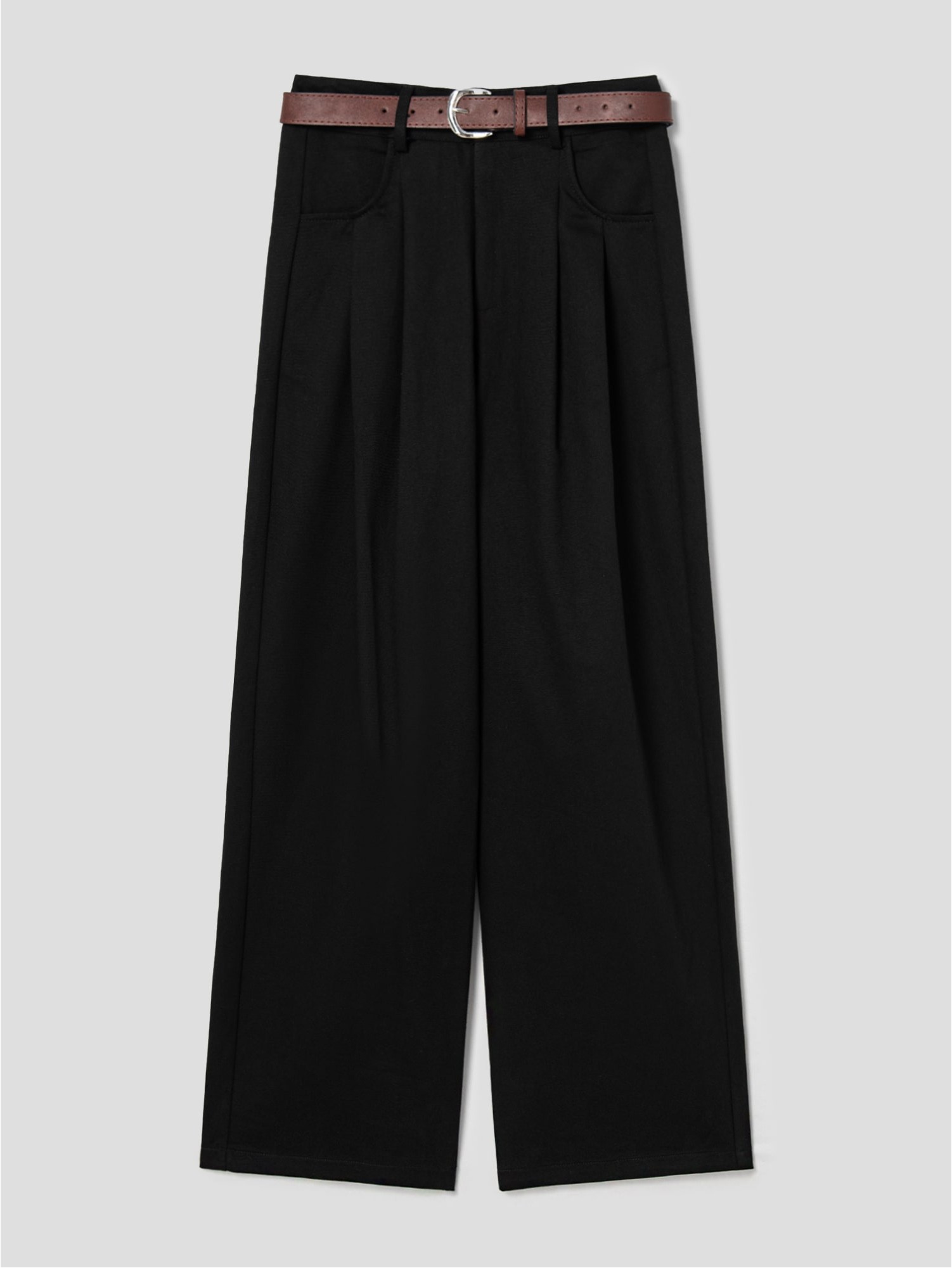 今だけSALE!!! tuck wide trousersブラック Tuck wide trousers -black- – NEAU__online