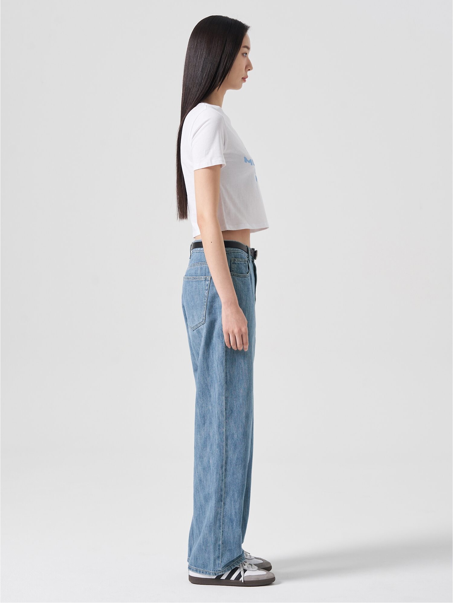 8seconds Cotton Lettering Crop Tee Shirt White | Basic Tees