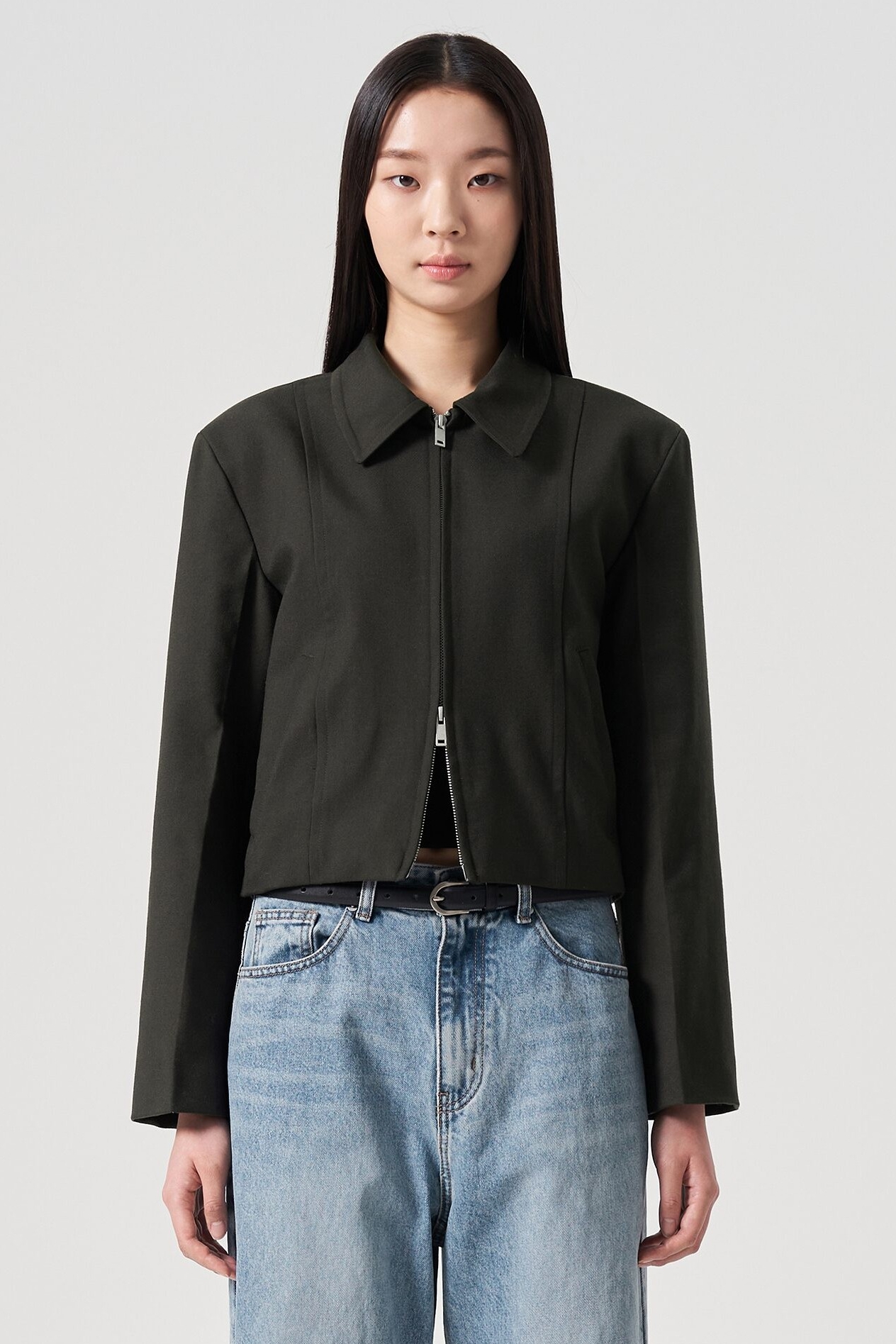 8seconds 2 Ways Zipup Jacket Khaki | Jackets for Women | KOODING