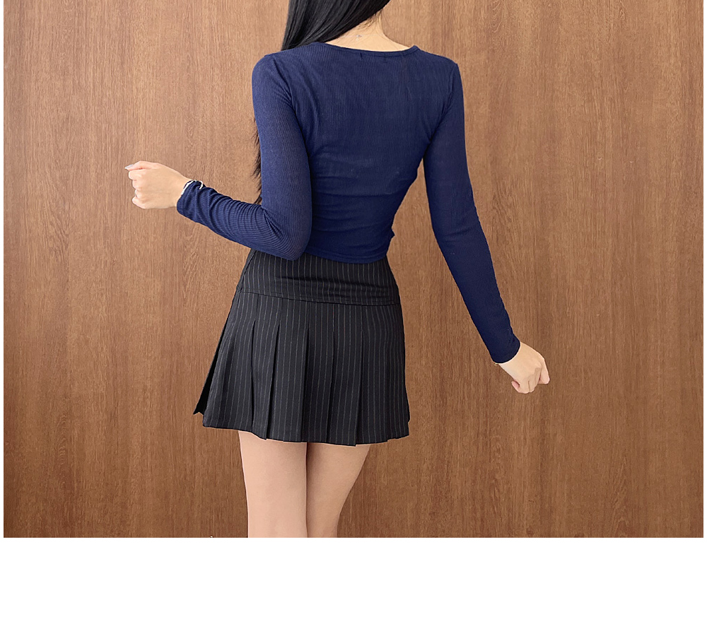 韓国発!【BLACKUP】Balbat Banding Pocket Check Mini Skirt Black check-print mini skirt Wardrobe.Nyc - women - WARDROBE