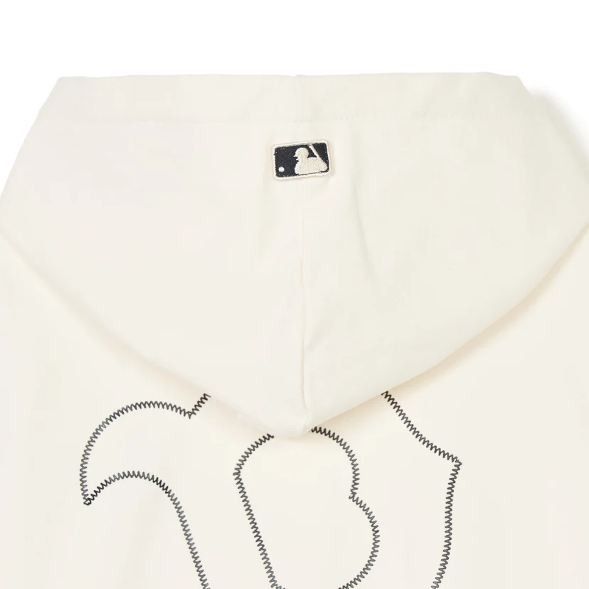 MLB Unisex Kids Basic Big Logo Hoodie Boston Redsox Cream