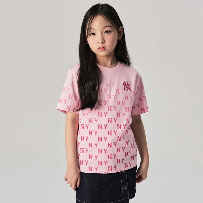 MLB Unisex Kids Classic Monogram Front Gradation Tee Shirt