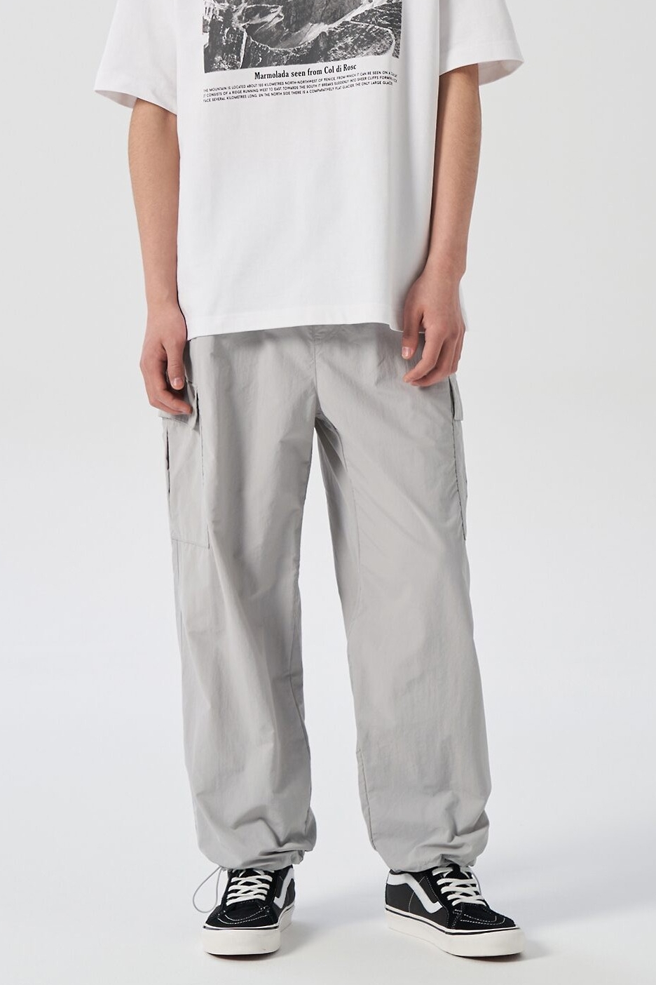 8seconds Nylon Setup Cargo Pants Gray | Cargo for Men | KOODING