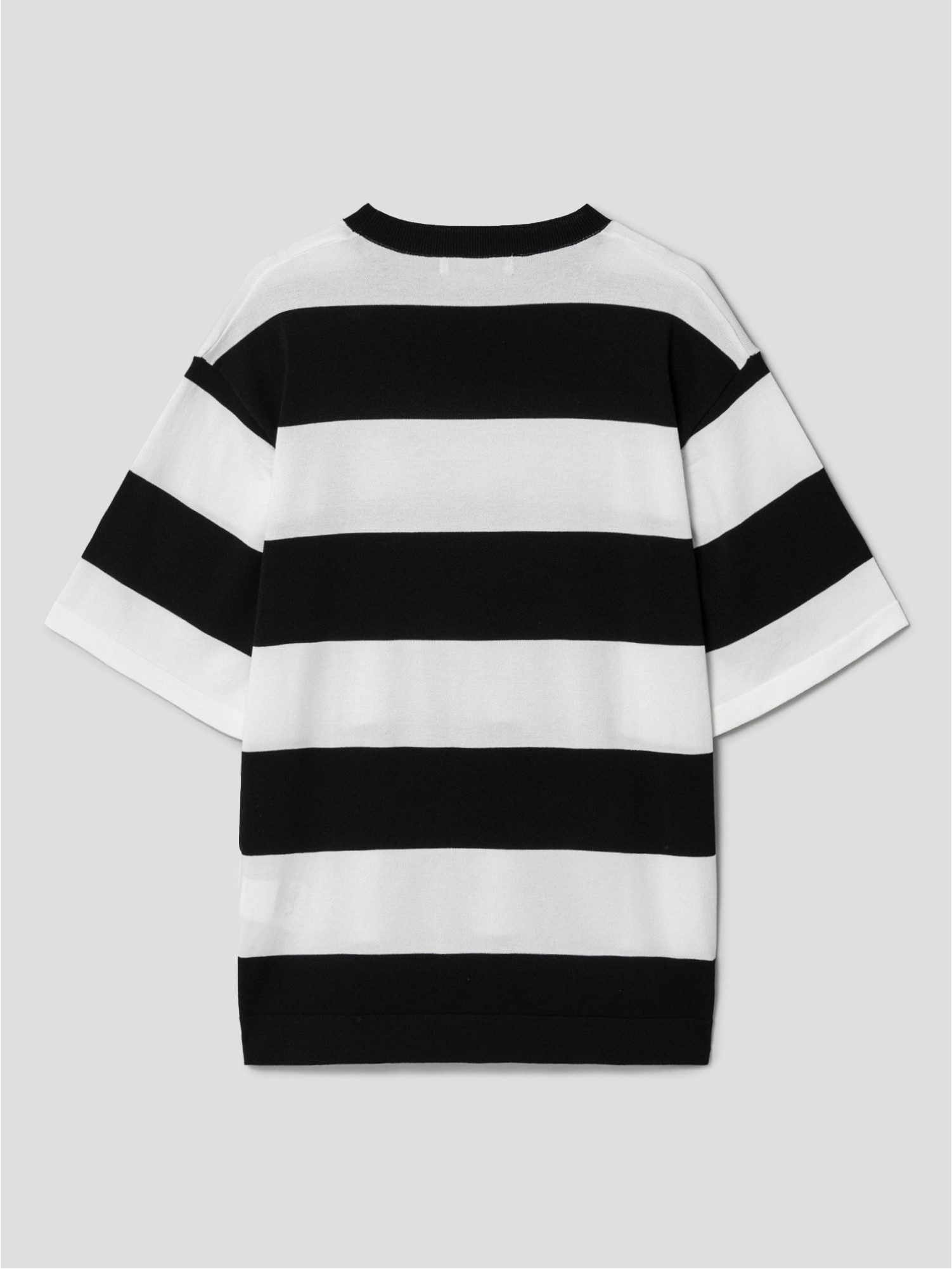 8seconds Bold Stripes Knit Pullover Black | Crewneck for Men