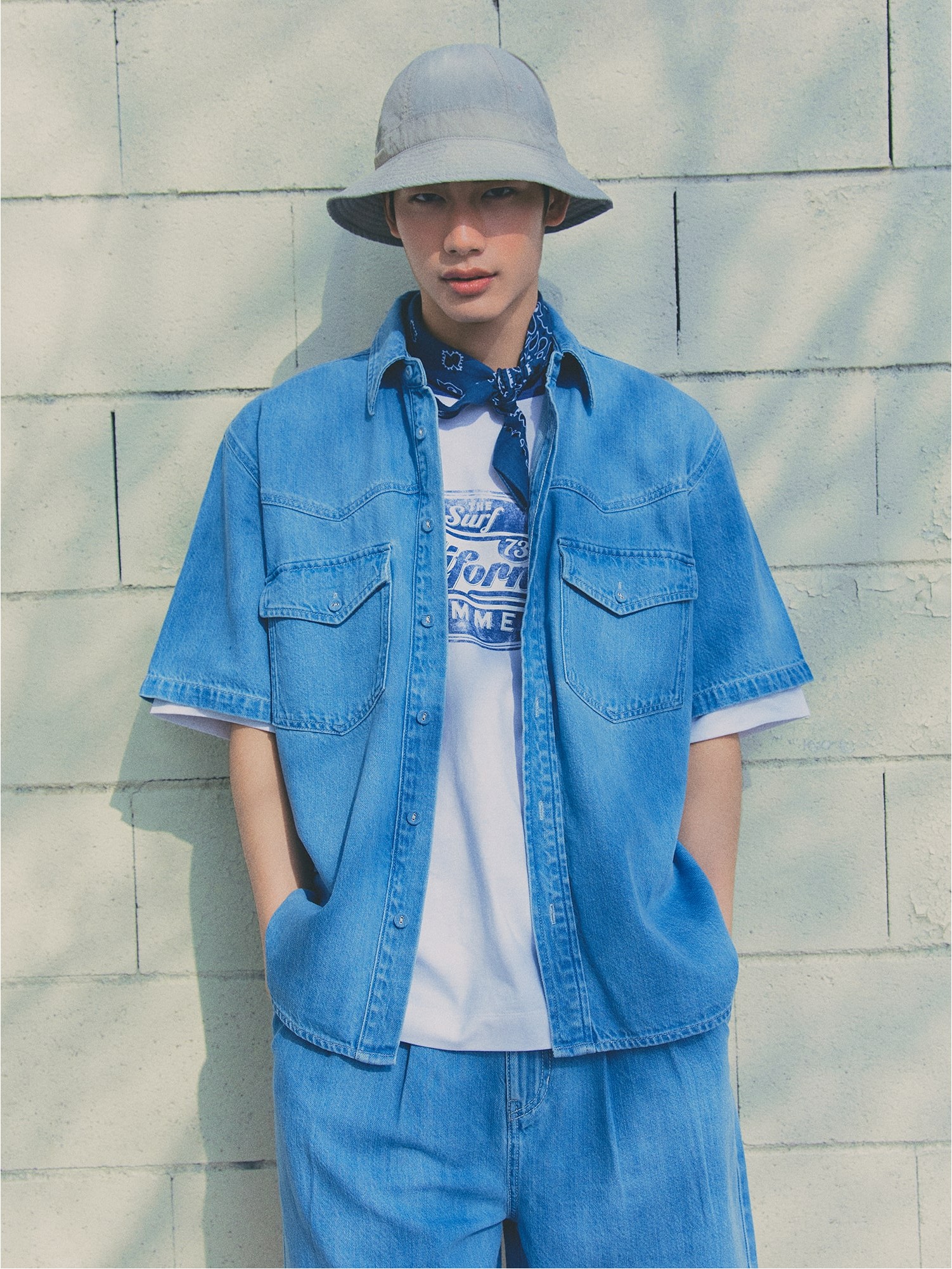 8seconds Western Denim Half Sleeve Shirt Blue | Denim Shirts