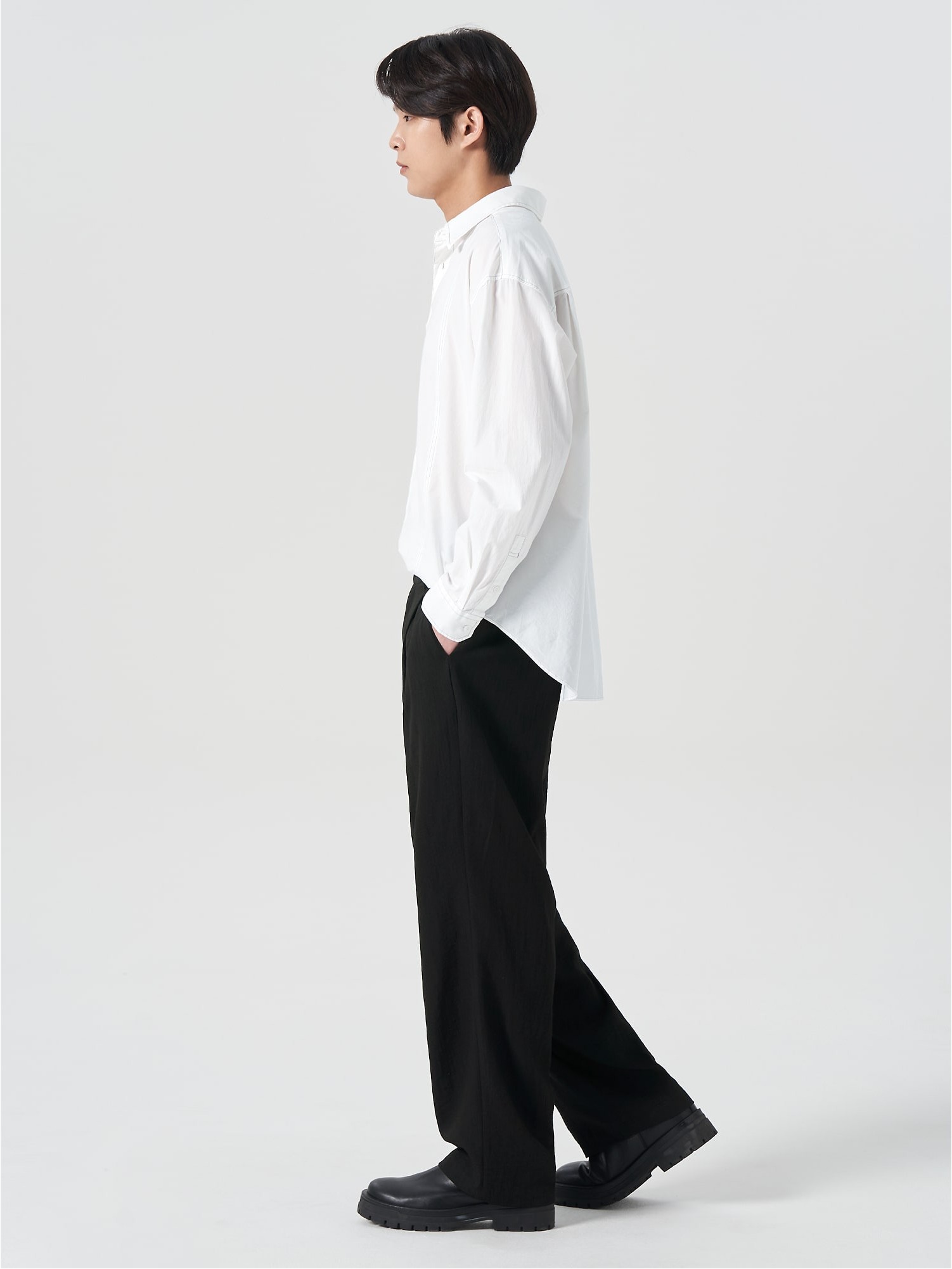 8seconds Vent Line Oversized Shirt White | Casual Shirts for Men