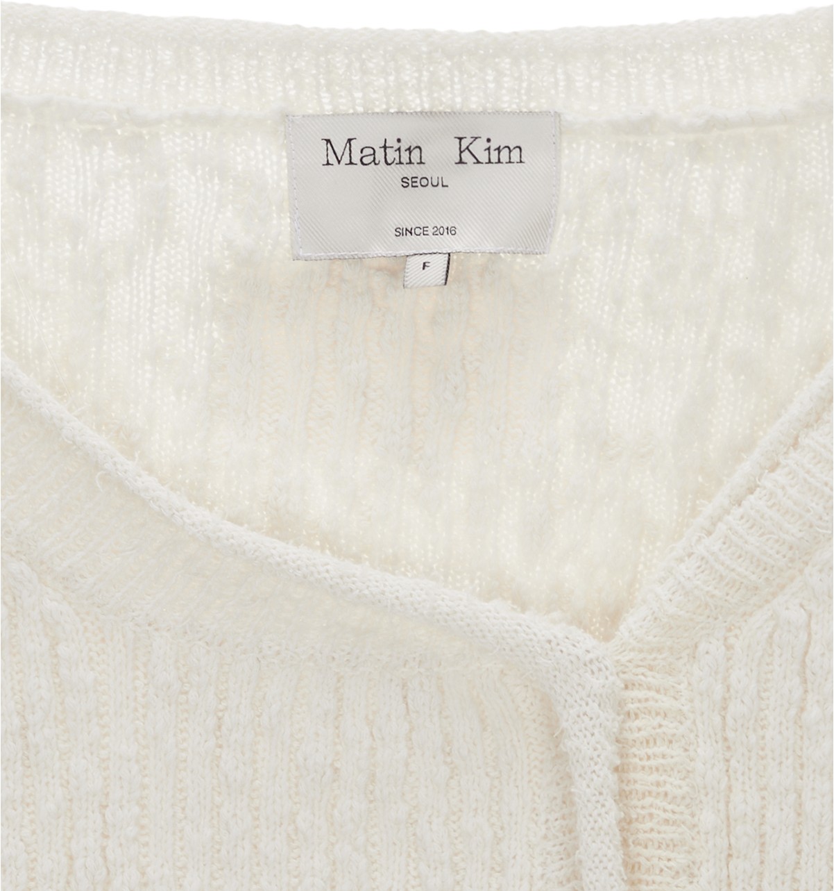 Matin Kim Button Bolero Knit Cardigan In Ivory | Cardigans