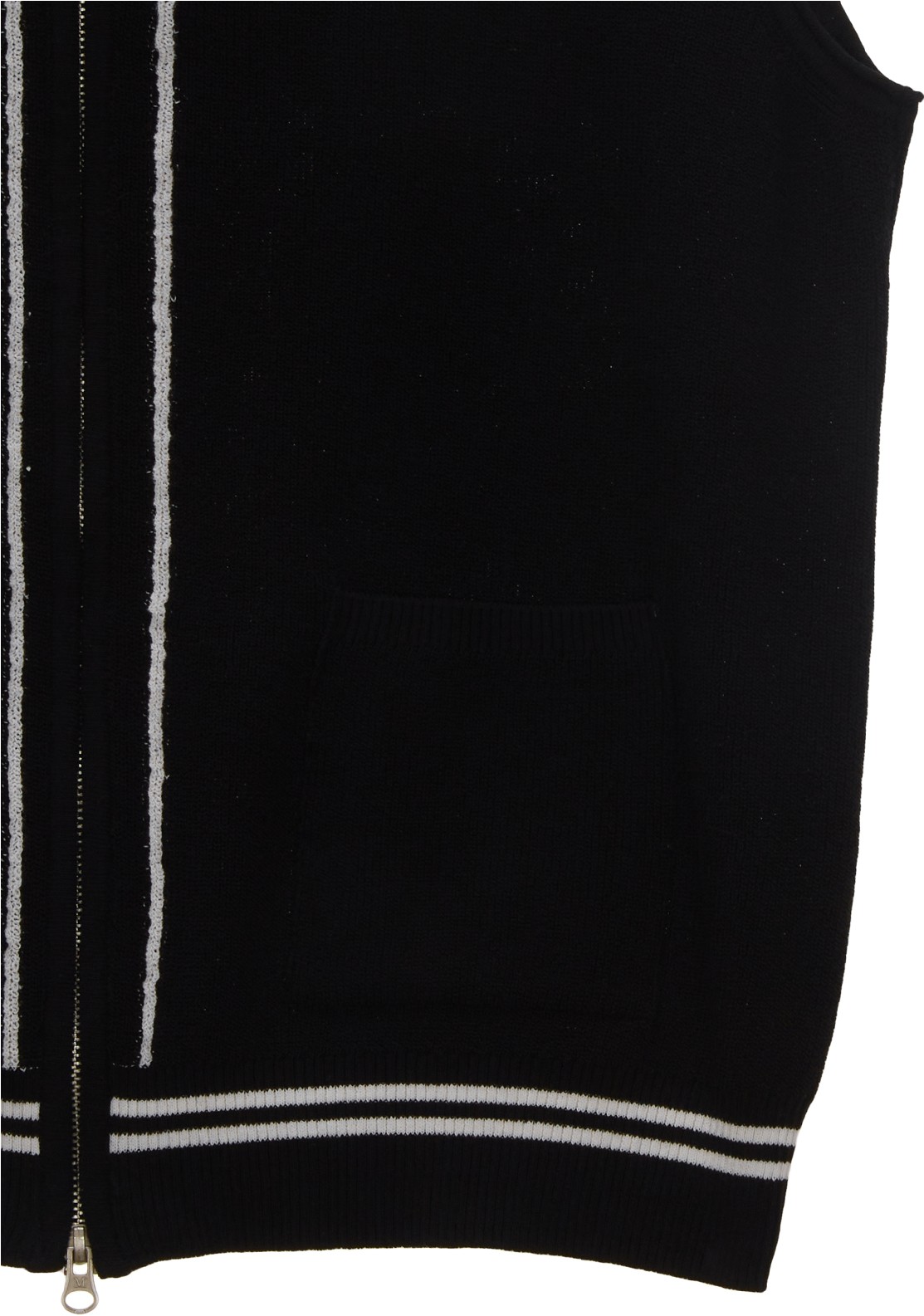 トップス Matin Kim HOODY POINT LOGO KNIT VEST HOODY POINT LOGO KNIT VEST FOR WOMEN IN BLACK – Matin Kim