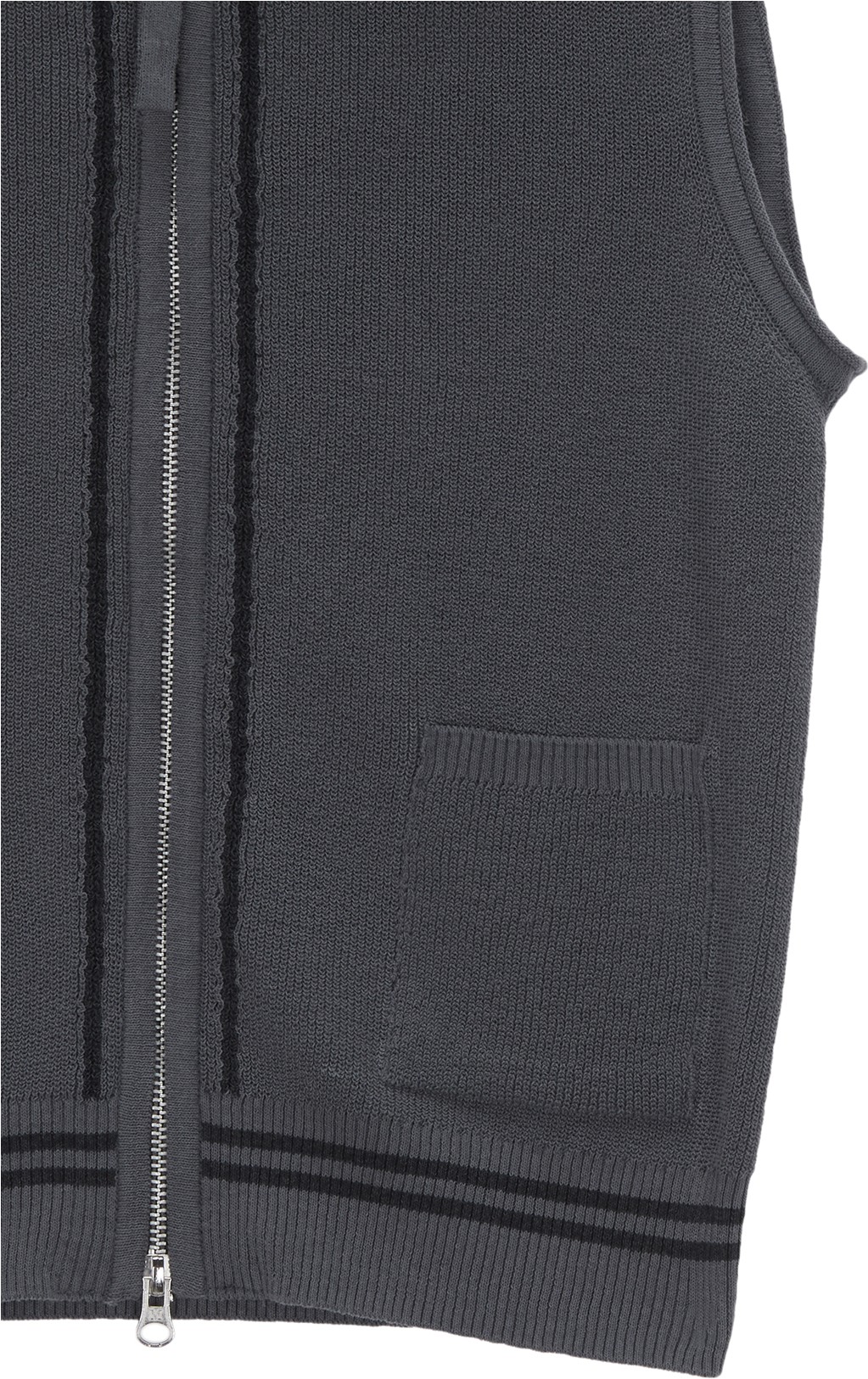 【MATIN KIM】 LIGHTWEIGHT PADDED VEST JUMPER /追跡付 LOGO POINT WASHED KNIT VEST FOR WOMEN IN LIGHT KHAKI – Matin Kim