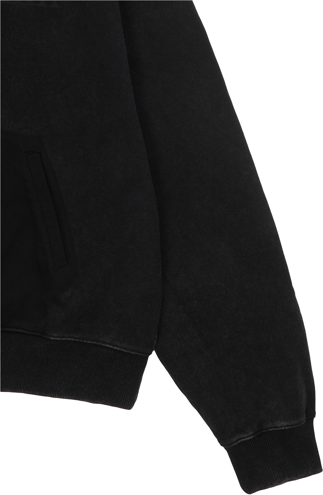 Matin Kim Pigment Dying Logo Hoody In Black | Sweatshirts