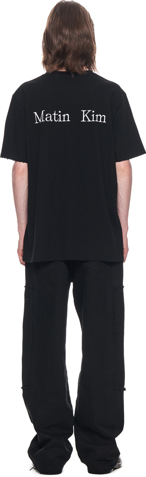【MATIN KIM】VINTAGE BIG LOGO SLIM TOP FOR MEN★送料・関税込 Matin Kim(マーティンキム)のメンズ Tシャツ・カットソー 人気
