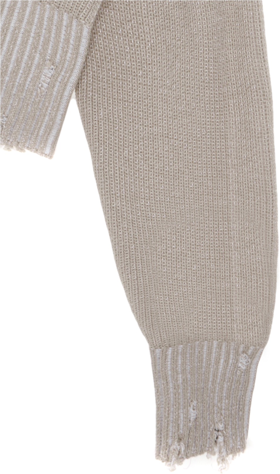 Matin Kim Color Ribbed High Neck Zip Up In Beige | Jackets
