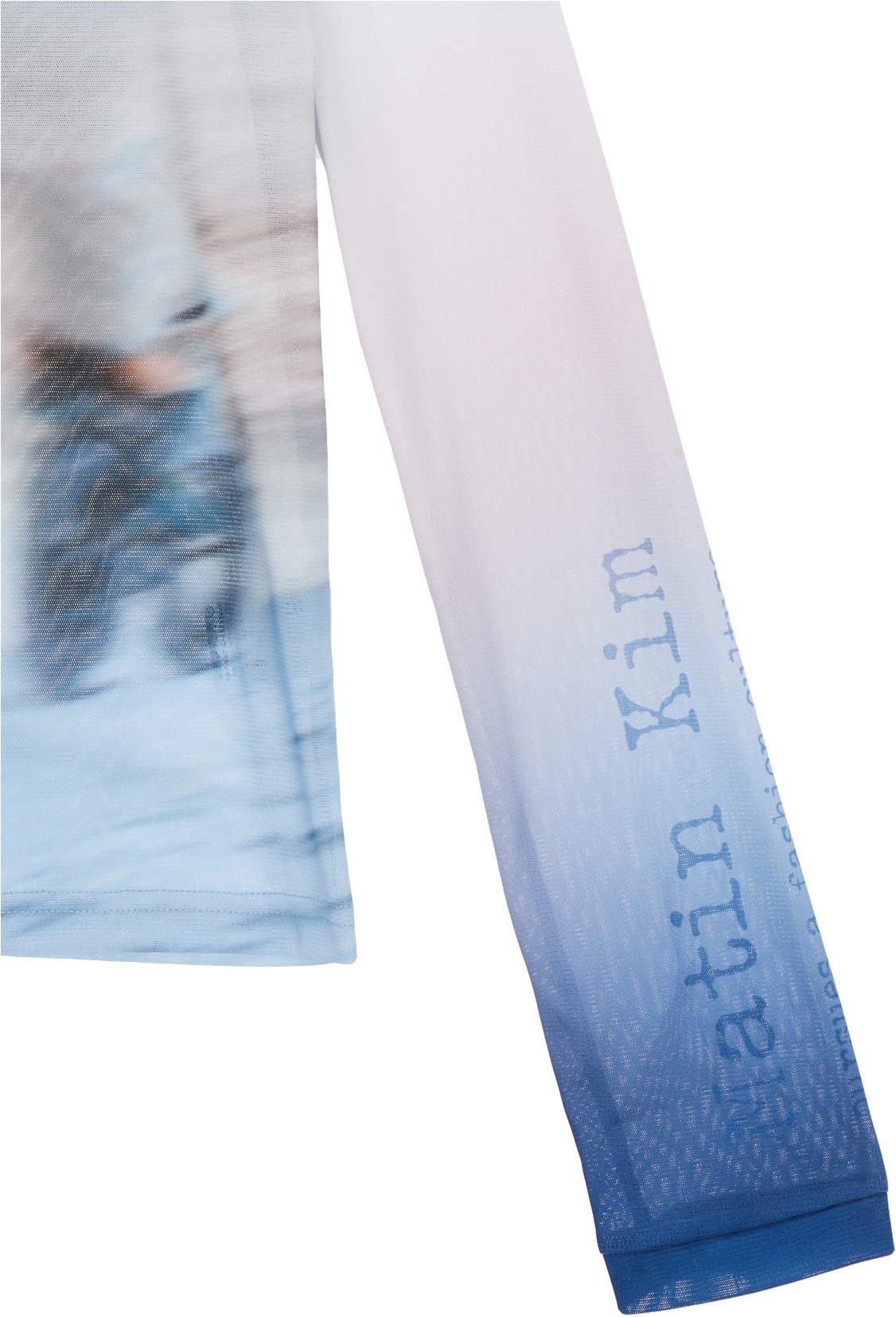 MALDIVES MESH TOP IN BLUE【Martin Kim】 Matin Kim Maldives Mesh Top In Blue | Basic Tees for Women