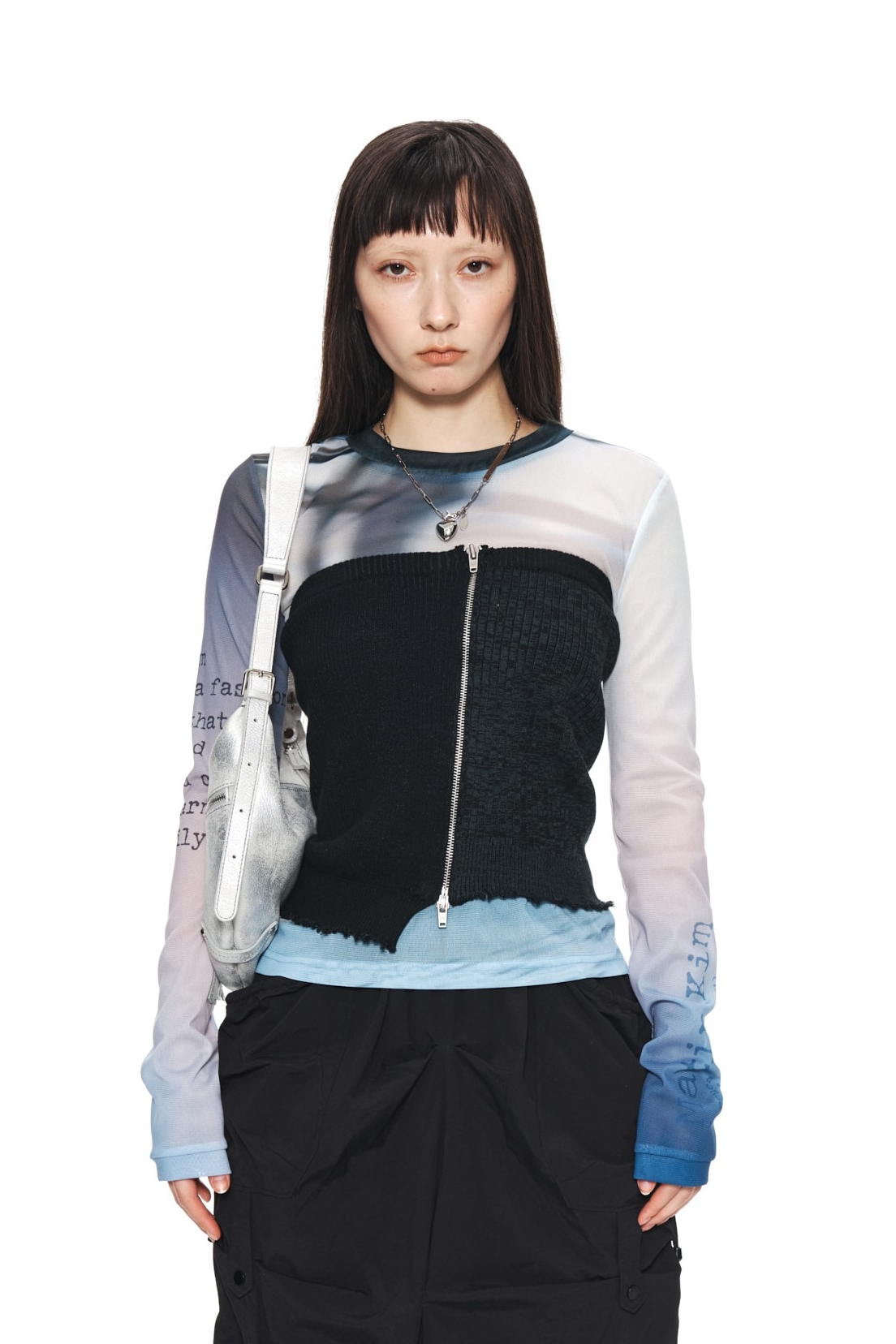 MALDIVES MESH TOP IN BLUE【Martin Kim】 MALDIVES MESH TOP IN BLUE【Martin Kim】