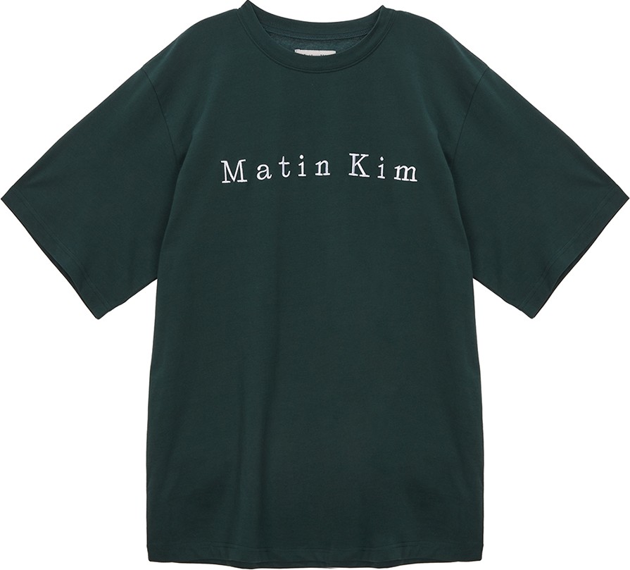 【Matin Kim】EMBROIDERY SMALL LOGO OVERSIZE TOP 3COLOR EMBROIDERY SMALL LOGO OVERSIZE TOP IN KHAKI – Matin Kim