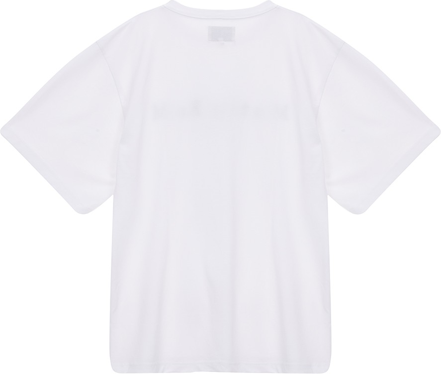 Matin Kim Matin Embroidery Logo Top In White | Basic Tees