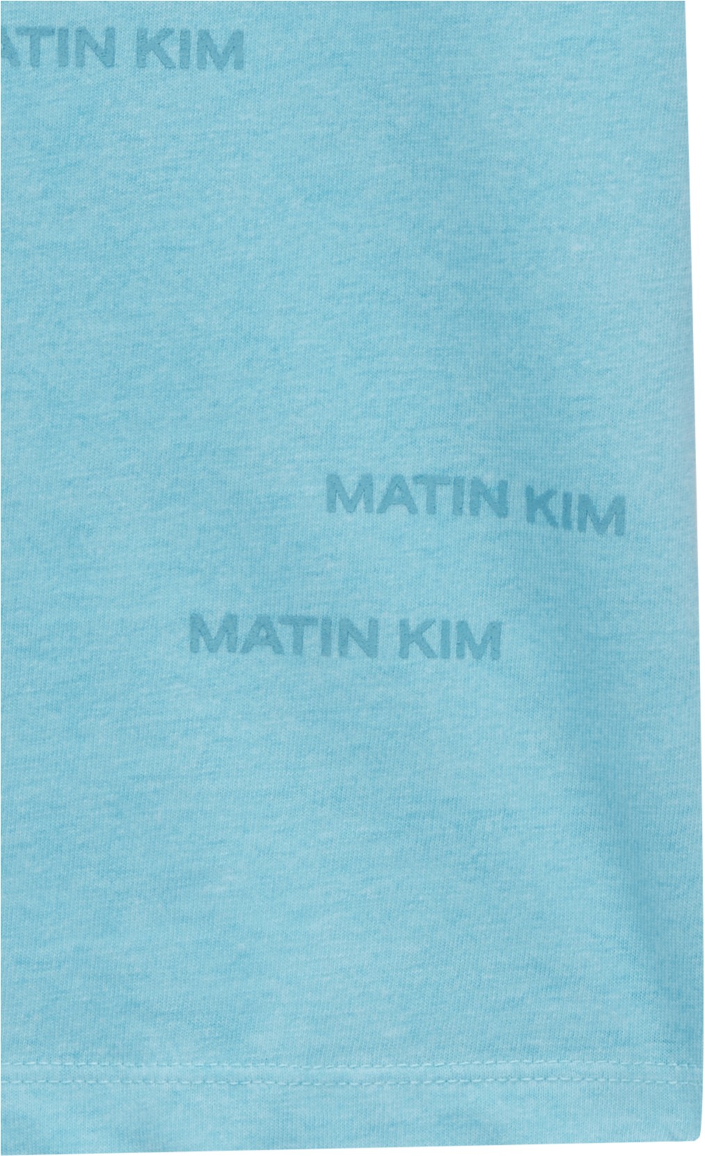 Matin Kim Matin Small Logo Crop Top In Sky | Basic Tees for