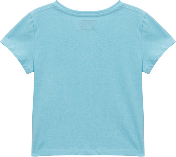 ★Matin Kim★ MATIN SMALL LOGO CROP TOP IN SKY MK2377TS044M0 Matin Kim Matin Small Logo Crop Top In Sky | Basic Tees for