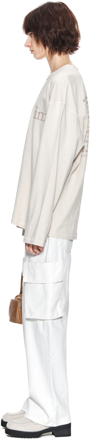 Matin Kim  thin typo top 白 Matin Kim【送料込】24SS♡THIN TYPO TOP (Matin Kim/Tシャツ