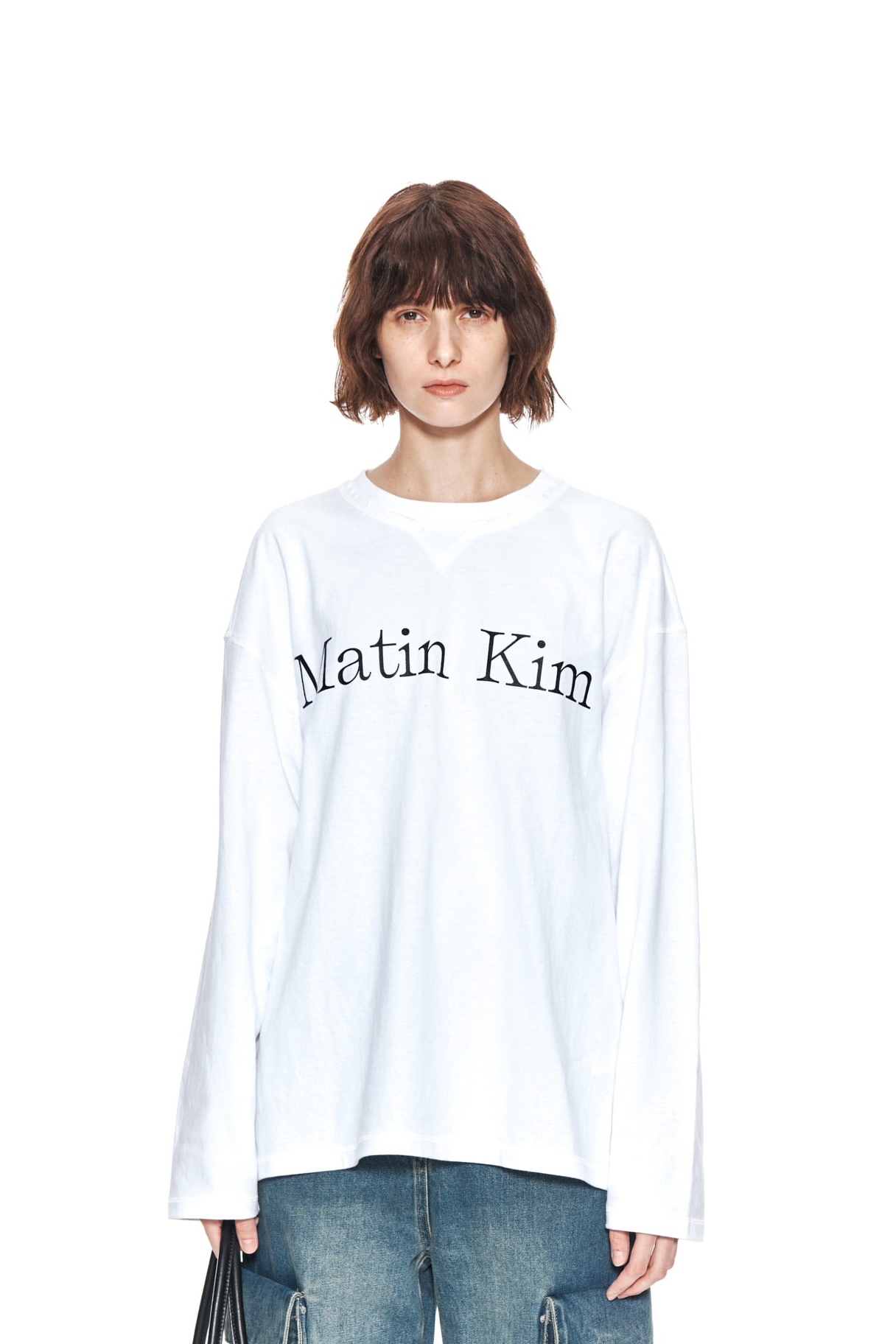 韓国MATIN KIM マーティンキム】THIN TYPO TOP (Matin Kim/T