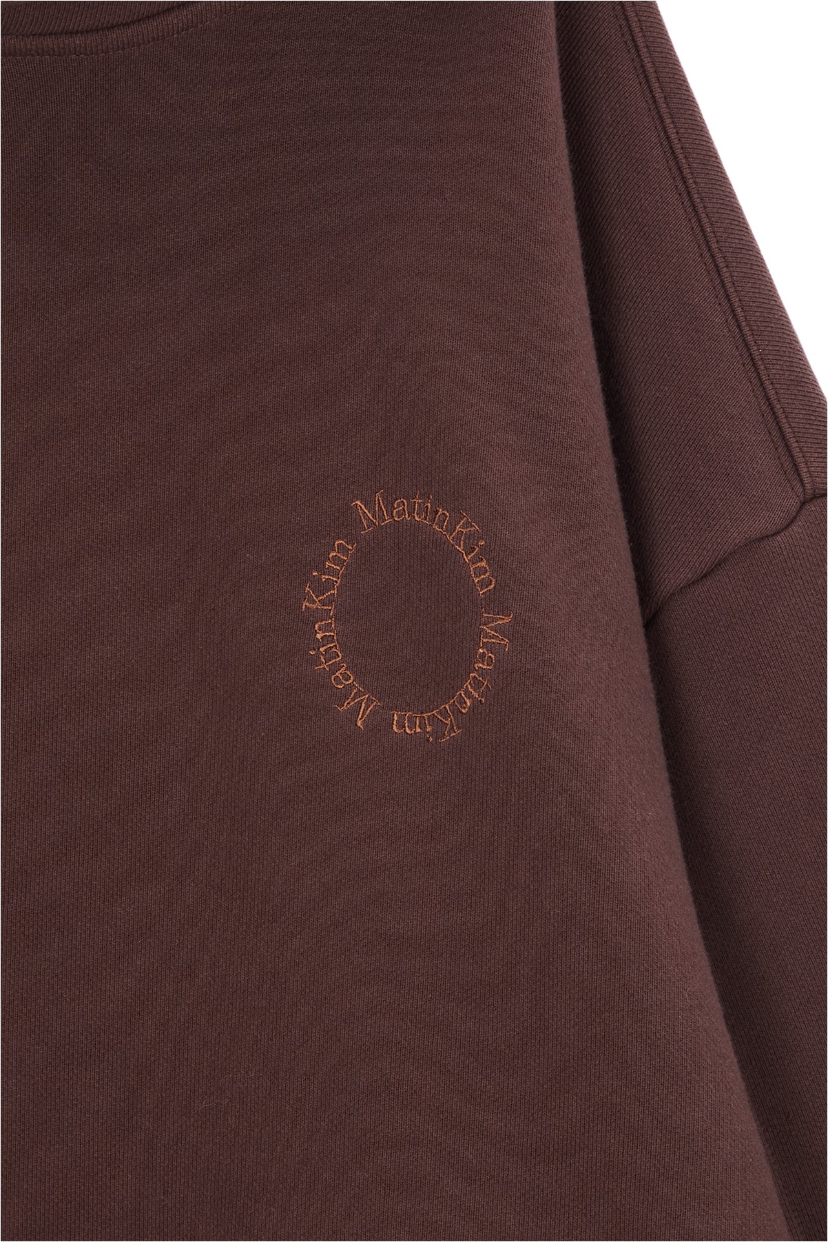 Matin Kim Oblique Pocket Hoody In Brown | Sweatshirts & Hoodies