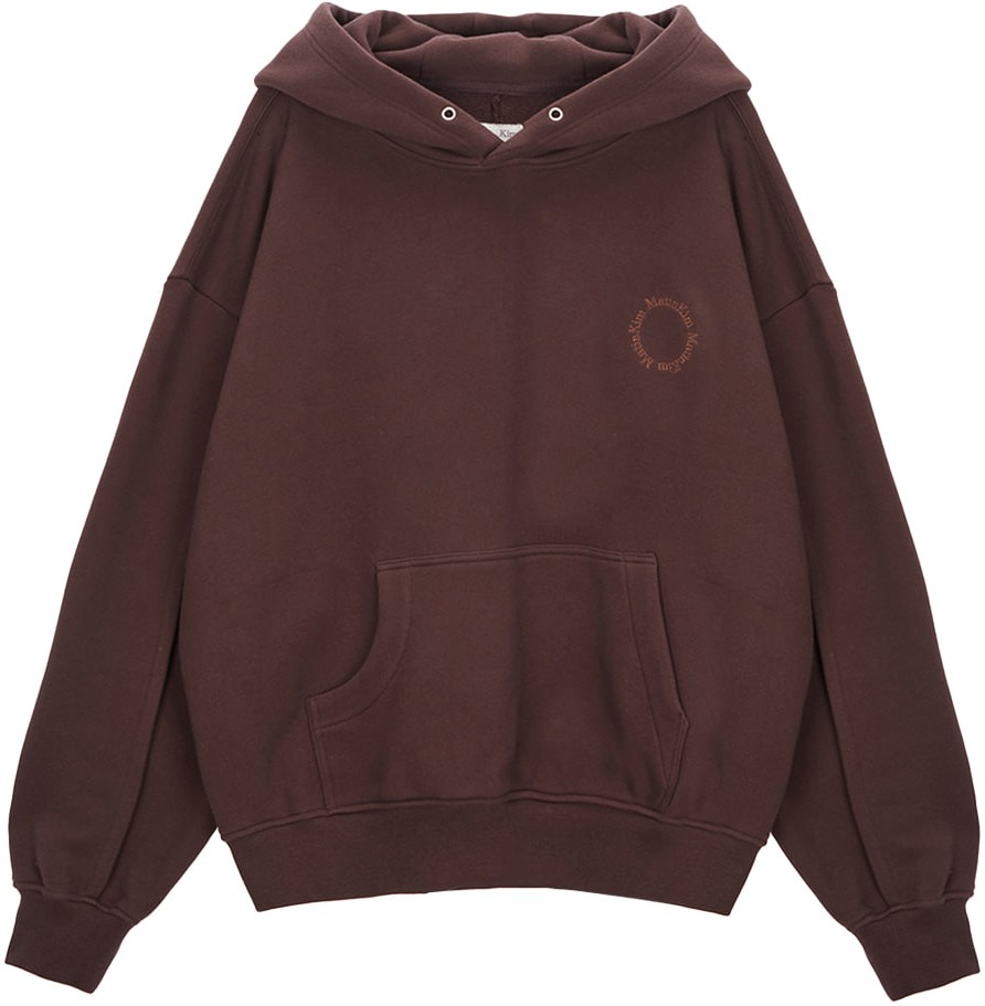 Matin Kim Oblique Pocket Hoody In Brown | Sweatshirts & Hoodies