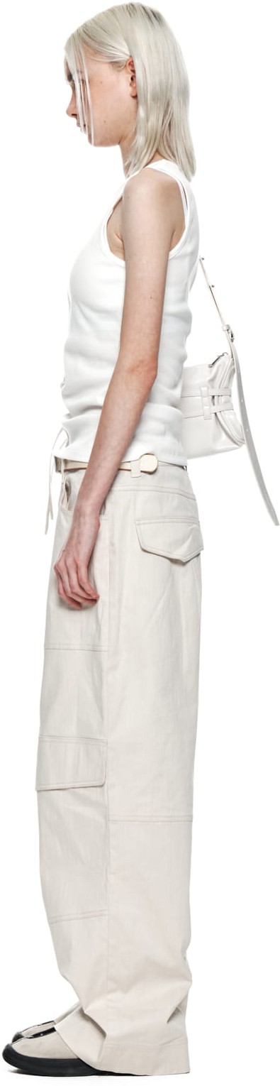 MATIN KIM ■ BACK TWIST UNBALANCE JERSEY SLEEVELESS KIMMATIN] BACK TWIST UNBALANCE JERSEY SLEEVELESS (2 COLORS
