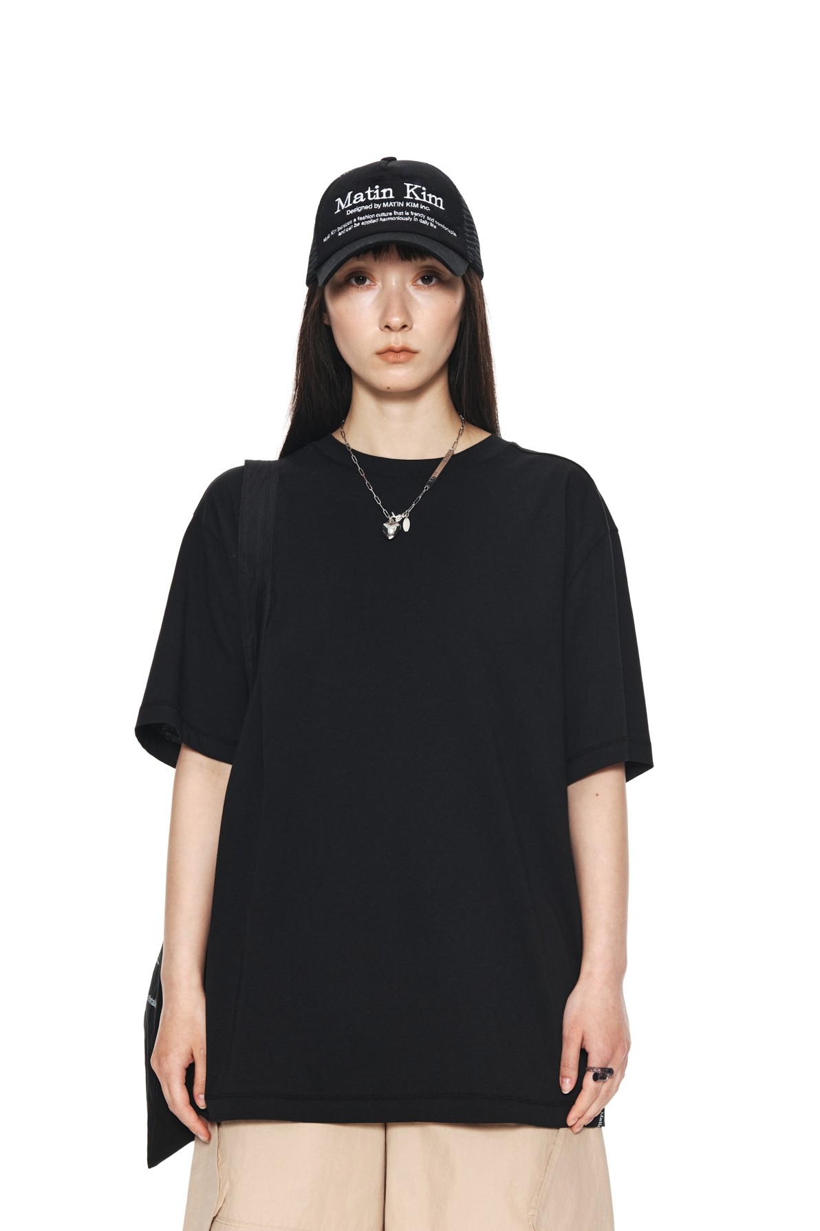 Matin Kim Matin Heritage Top In Black | Basic Tees for Women