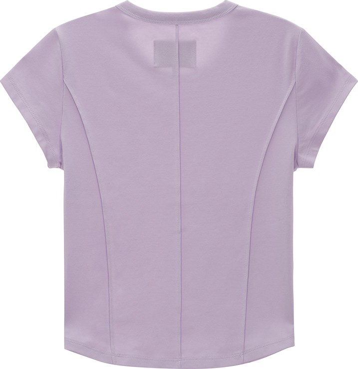 Tシャツ・カットソー [MATINKIM]slim line half top in lilac MUSINSA | MATIN KIM SLIM LINE HALF TOP IN LILAC