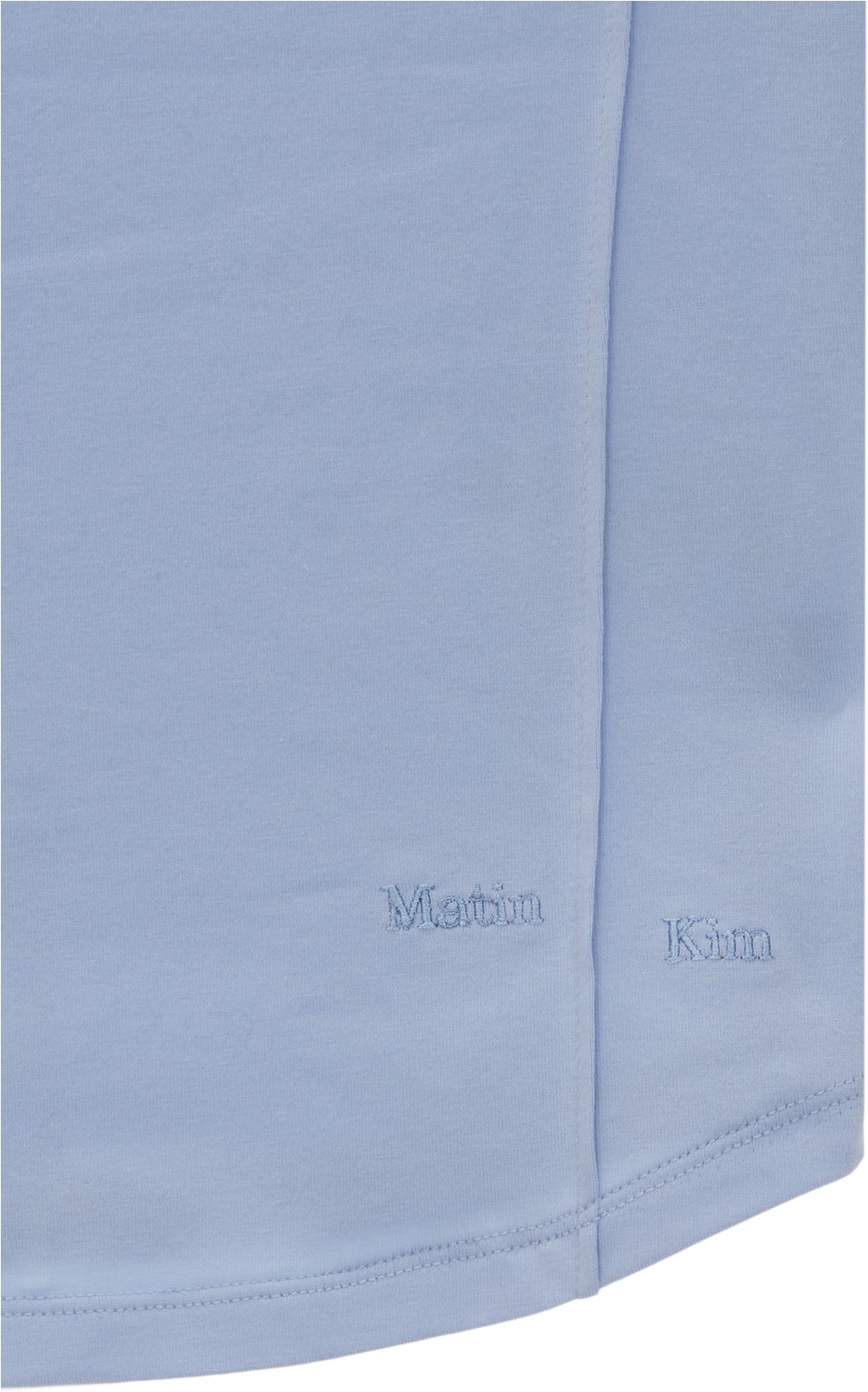 Tシャツ・カットソー [MATINKIM]slim line half top in sky Matin Kim Slim Line Half Top In Sky | Basic Tees for Women