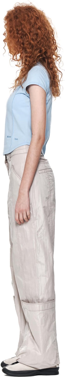 Tシャツ・カットソー [MATINKIM]slim line half top in sky SLIM LINE HALF TOP IN SKY – Matin Kim