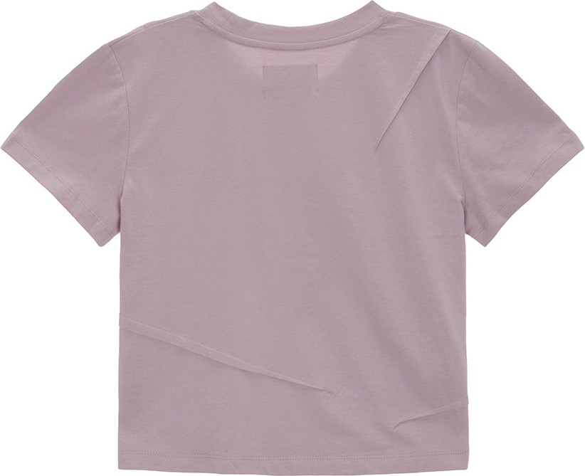 Matin Kim Slit Pintuck Point Crop Top In Indian Pink | Basic