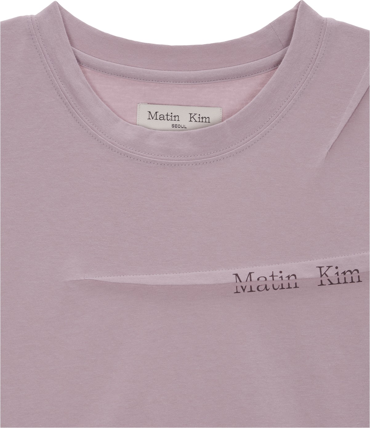 Matin Kim Slit Pintuck Point Crop Top In Indian Pink | Basic
