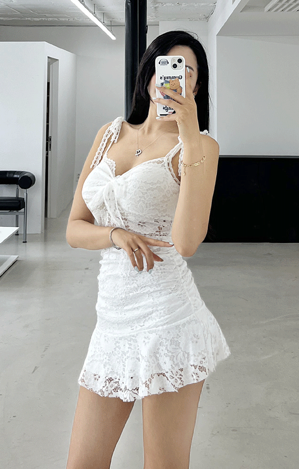ANDMARY】Connie ribbon mini dress