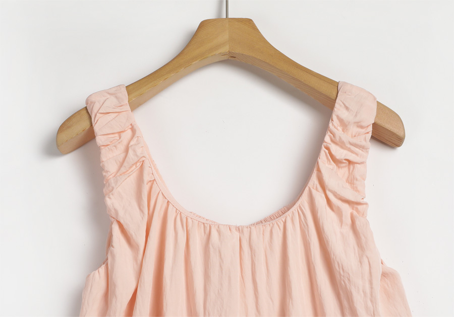 【ATELIER EDITION】SHIRRING STITCH SLEEVELESS BLOUSE TWEE Ardee Shirring Sleeveless Blouse | KOODING