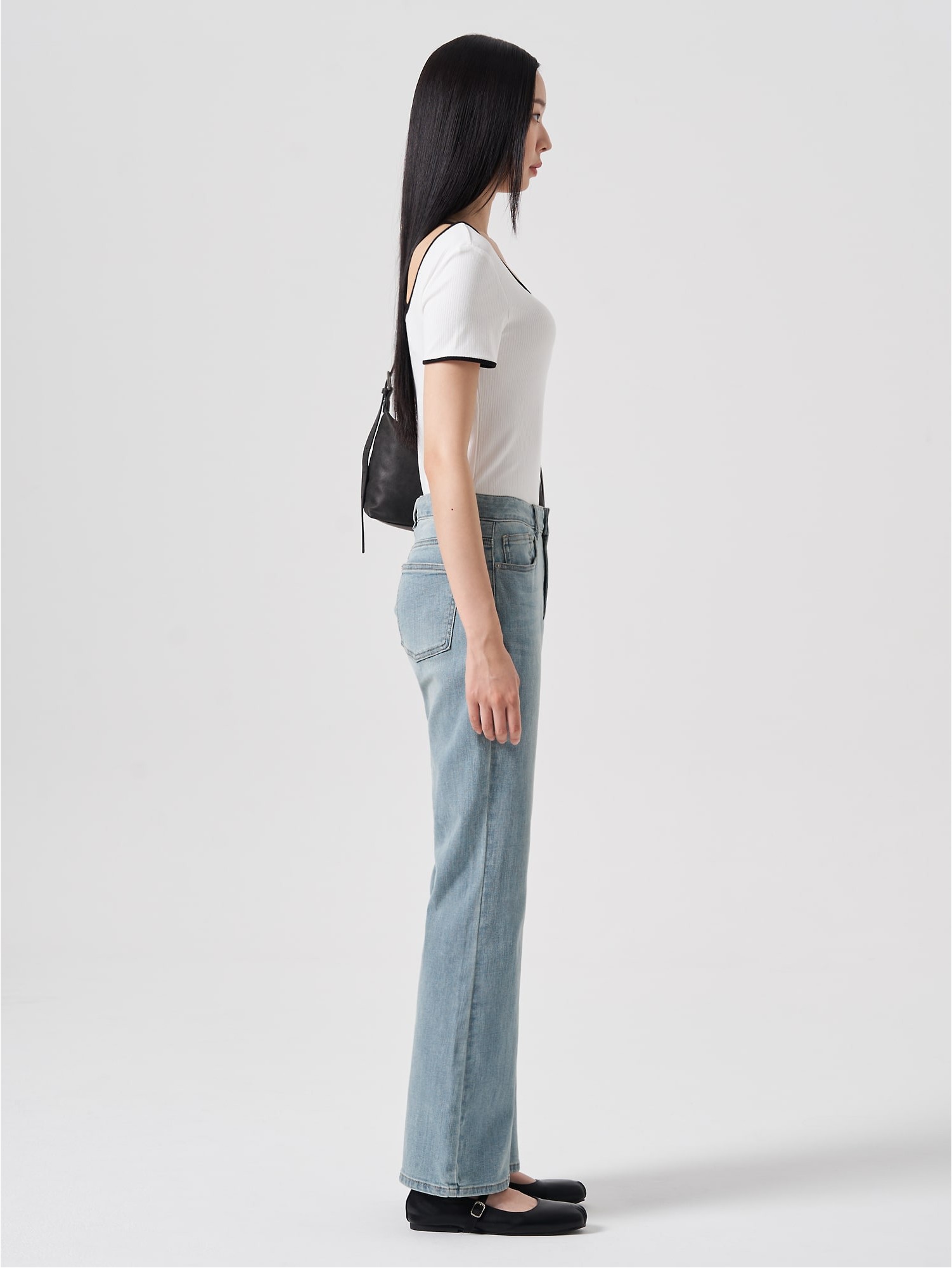 8seconds Boot Cut Light Weight Denim Pants Sky Blue | Wide