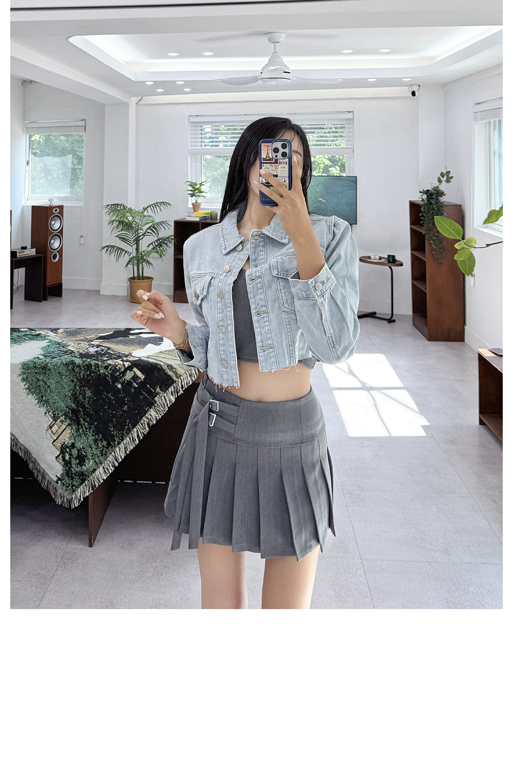BLANC-CHIC Mumu Belt Mini Skirt | KOODING