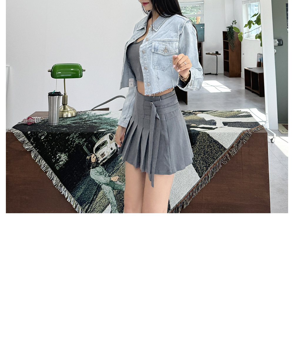 BLANC-CHIC Mumu Belt Mini Skirt | KOODING