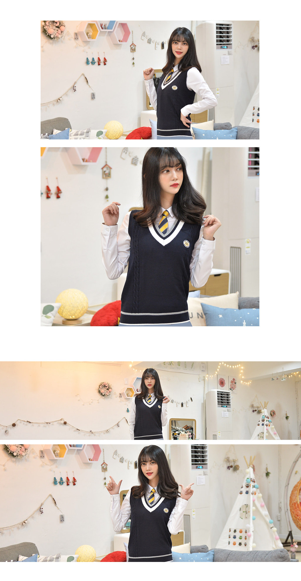 [ NERDY ]★韓国大人気★DNA MONOGRAM SWEATER VEST NERDY ]☆韓国大人気☆DNA MONOGRAM SWEATER VEST (NERDY/ベスト