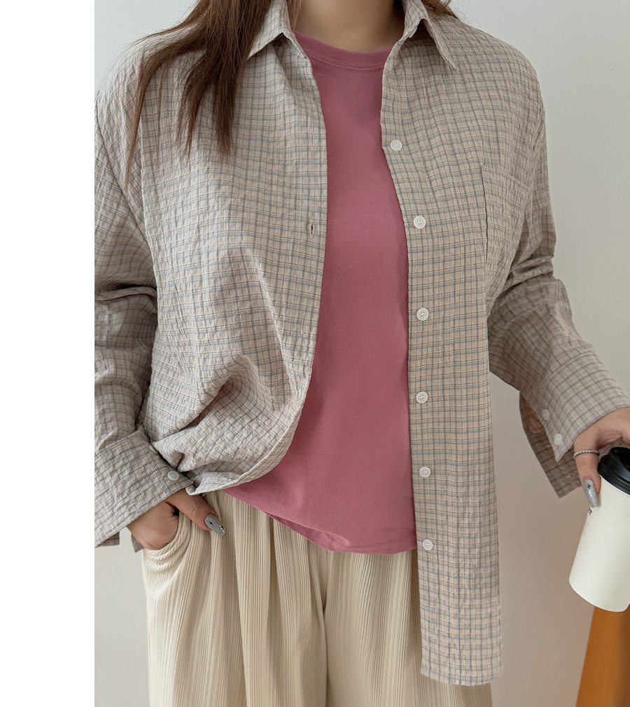 JStyle Okend Plaid Collar Shirt | KOODING