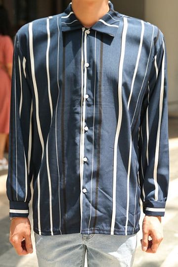 ★23SS★【COVERNAT】★C logo oxford striped shir.t★シャツ★ Covernat Unisex C Logo Oxford Stripes Shirt Green | Striped