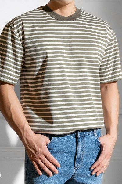 KODAK■Stedium Club COOL Short Sleeve■送料込 Kodak Apparel Unisex Stripes Semi Oversized Short Sleeve Tee